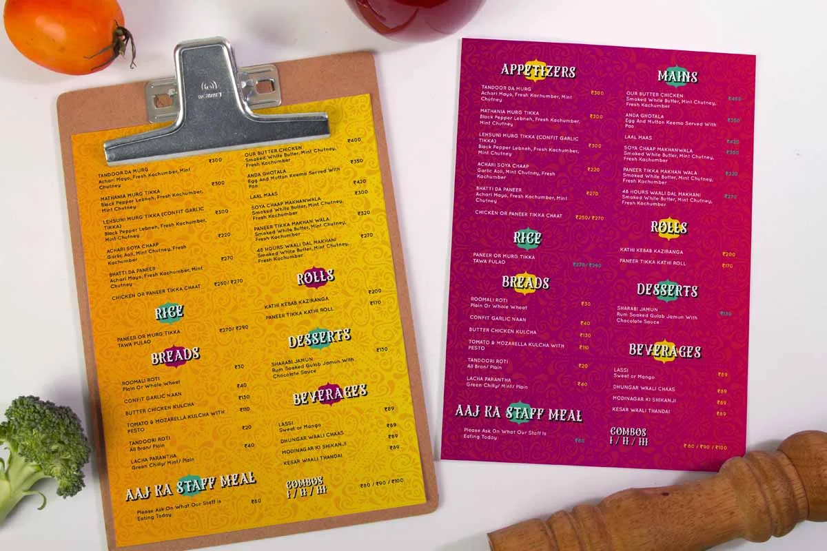 Food Menu Mock Up 2