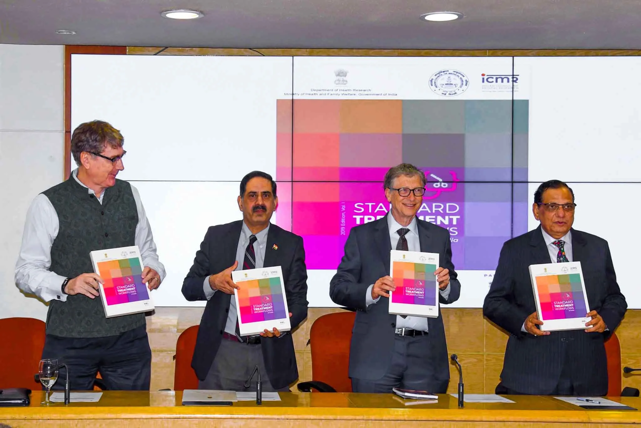 Standard Treatment Workflows of India manual designed by me was launched in ICMR on November 17, 2019 by Mr. Bill Gates, Mr. Henk Bekedam and Dr. Balram Bhargava