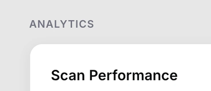 Analytics section label